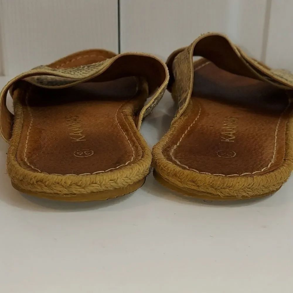 KAANAS Guajira Crossover Python Snakeskin Sandals - Picture 8 of 9
